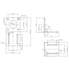 L-mount for NEMA 23 motor Nema 23 06060102 DHM