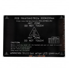 Lit chauffant Mk2a 20*30cm Plateau chauffant 300x200 imprimante 3D Reprap Prusa Hauts série MK 11010107 DHM