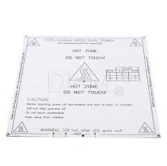 Lit chauffant Mk2b BLANC 20*20cm Plateau chauffant imprimante 3D Reprap Prusa Hauts série MK 11010102 DHM