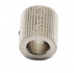 Engrenage d'entrainement de filament 40 dents ID 6.35 mm OD 11 mm H 12 mm Faites glisser le fil en acier inoxydable 10070405 DHM