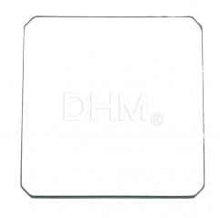 High temperature glass 21.5x21.5 cm with cut corners High temperature glasses 11020103 DHM