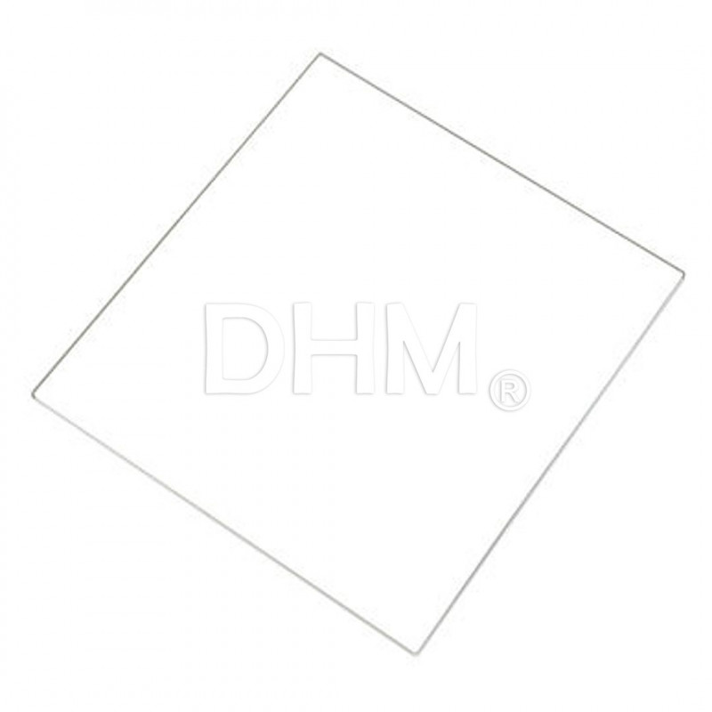 Hocherhitztes Glas 25x25 cm Hochtemperaturgläser 11020104 DHM