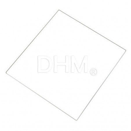 Hocherhitztes Glas 25x25 cm Hochtemperaturgläser 11020104 DHM