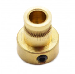 Feed wheel drive gear foro 5 mm extruder puleggia filamento RepRap 3D Printer Trascinafilo ottone10070302 DHM