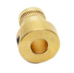 Feed wheel drive gear foro 5 mm extruder puleggia filamento RepRap 3D Printer Trascinafilo ottone10070302 DHM