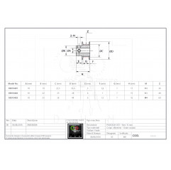 Polea dentada GT2 / 6 mm Ø10 mm 36 teeth Poleas dentadas GT2 05010401 DHM