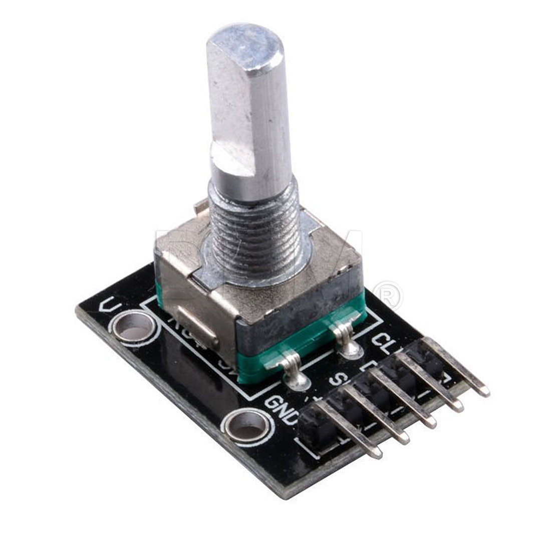 Arduino Raspberry 2 channels rotary encoder module with rotary swit...