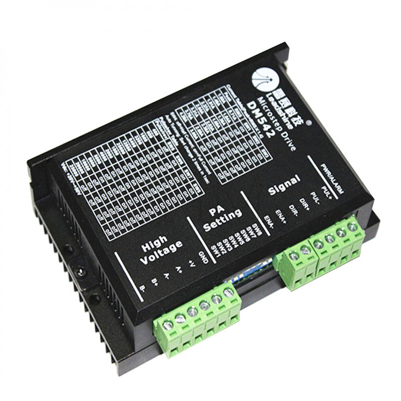 Stepper Motor Driver DM542 Act 4.2a,18 - 50vdc, 128mic per nema 23 Motor driver 06040202 DHM