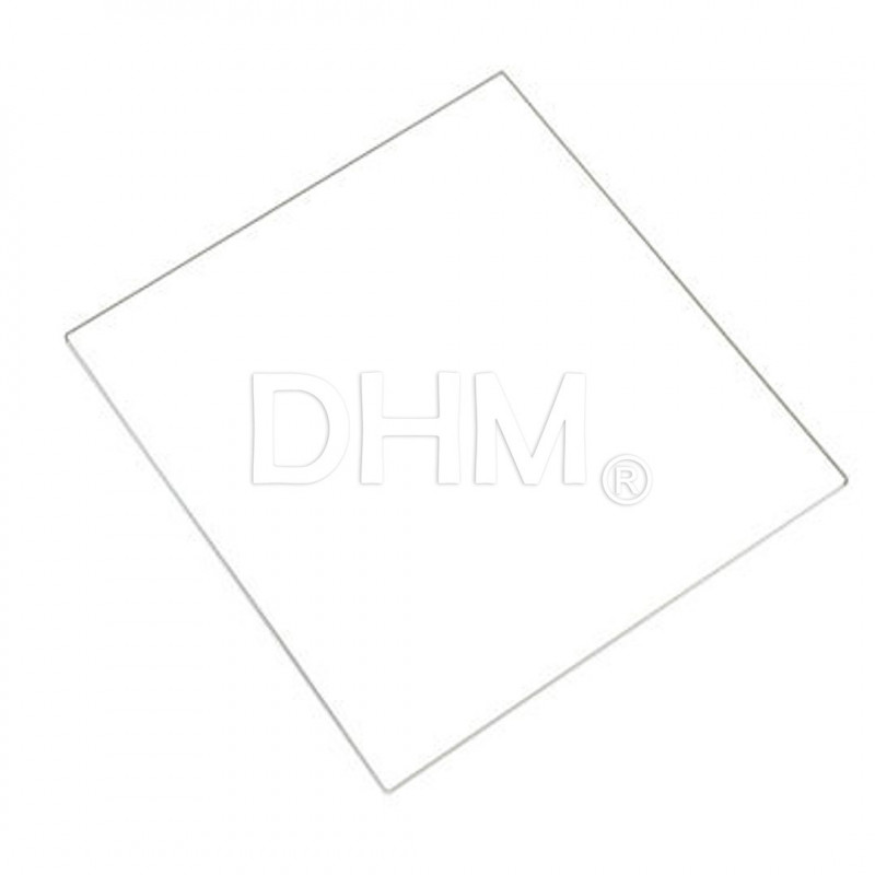 Hocherhitztes Glas 20x20 cm Hochtemperaturgläser 11020102 DHM