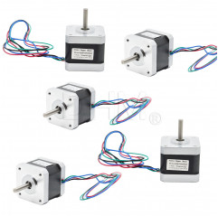 5 x motori WANTAI 42BYGHW609 1.7 A - stepper motor NEMA 17 - 3D printer - Reprap Stampa 3D18020101 DHM