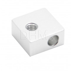 Blocco alluminio estrusore - 3D printer - aluminium heater block- 20x20x10 mm Blocco fusore10020103 DHM