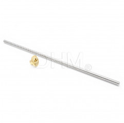 Trapezoidal rolled thread spindles TR8 pitch 2mm - 4 principles 30cm Trapezoidal screws T8 05050101 DHM