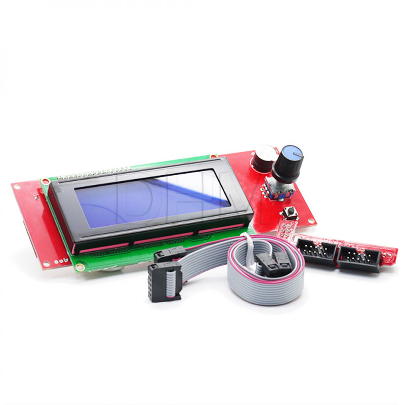 Ecran smart LCD 2004 avec lecteur SD Socket RAMPS compatible Écrans 08030101 DHM