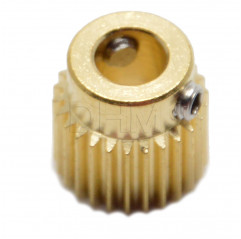 1.75 - 3mm Filament - brass drive gear 3D Printer Extruder Pulley Ø5 mm 40 denti Trascinafilo ottone10070301 DHM