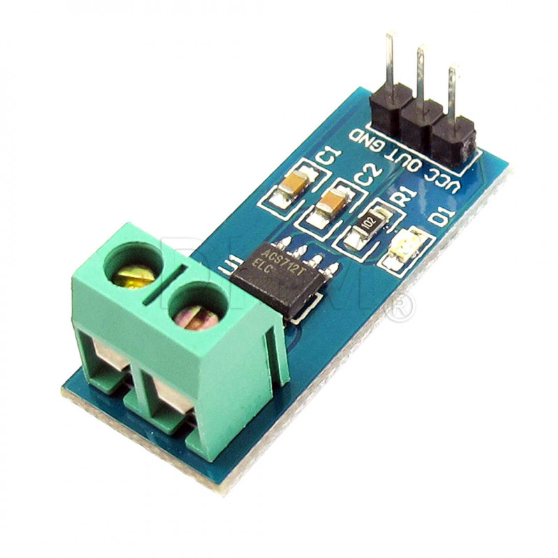 Current sensor 30A - ACS712 ammeter - Arduino - AC or DC current sensing Arduino modules 08020202 DHM