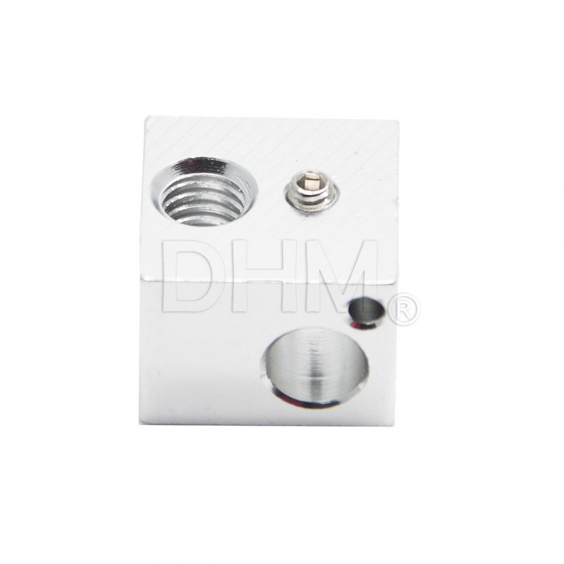 Bloque de aluminio 16x16x12 mm Bloque de fusor 10020101 DHM