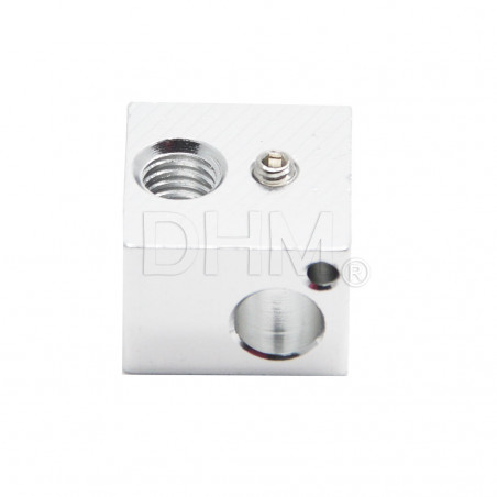 Aluminium-Extruderblock - 3D-Drucker - Aluminium-Heizblock - 16x16x12 mm Fixierblock 10020101 DHM