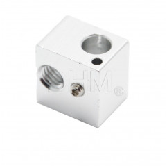 Blocco alluminio estrusore - 3D printer - aluminium heater block - 16x16x12 mm Blocco fusore10020101 DHM