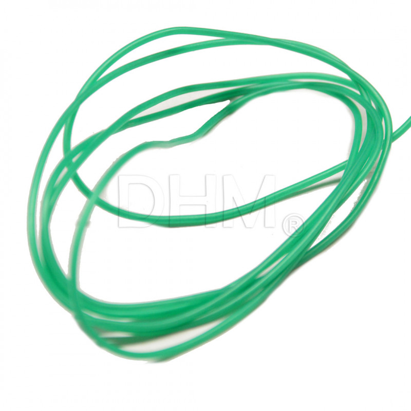 Cavo silicone alta temperatura verde - AWG28 - green high T silicone wire - 3D Cavi Singolo isolamento12010104 DHM