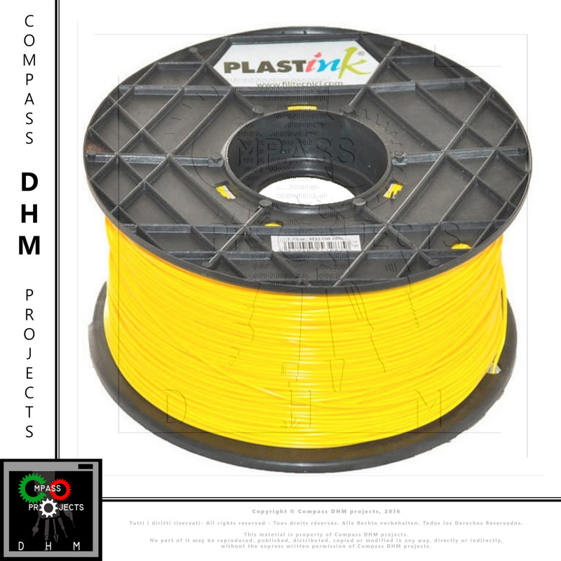 1000g ABS filament Plastink 1.75 mm - 1kg JAUNE ABS Plastink 13030306 DHM