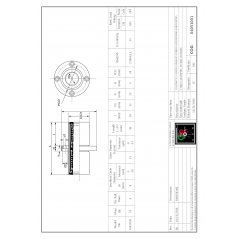 Cuscinetto lineare doppio flangia tonda LMFC8UU Flangia tonda04051001 DHM