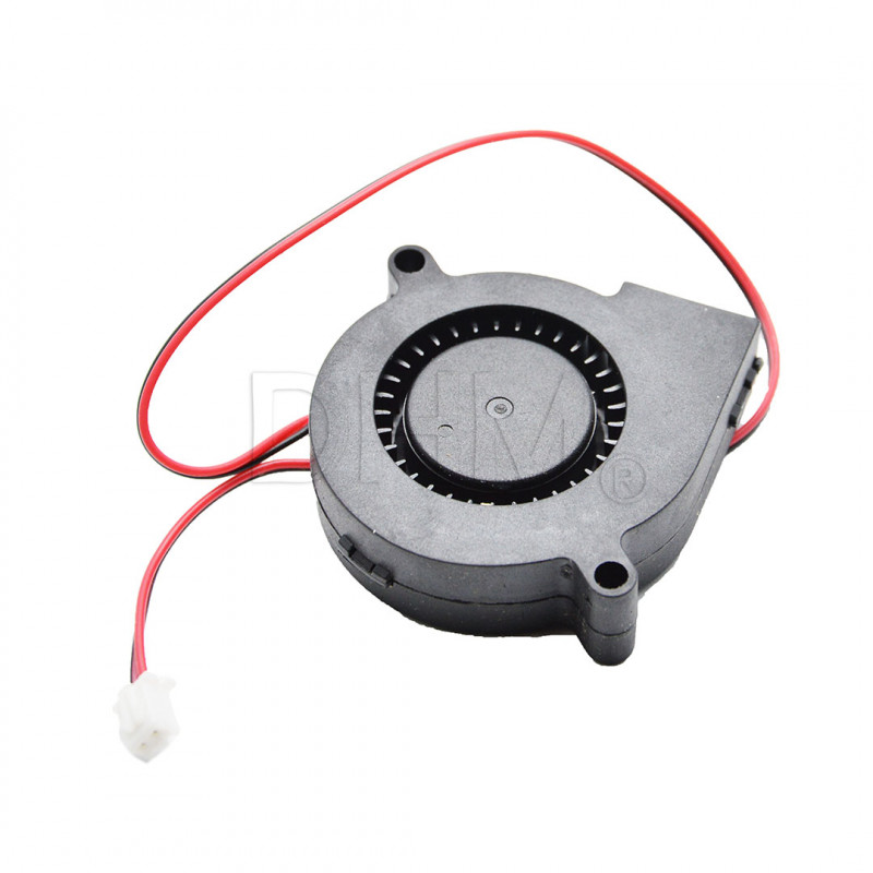 Turbo brushless fan with duct 50*50*15mm 12V 5015 - 3D printing cooler fan Fans 09010202 DHM