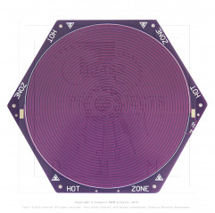 Piatto esagonale Delta viola 170 mm PCB Delta Mini Kossel 3D Printer Reprap 12V 100W Altri piani riscaldati11010301 DHM