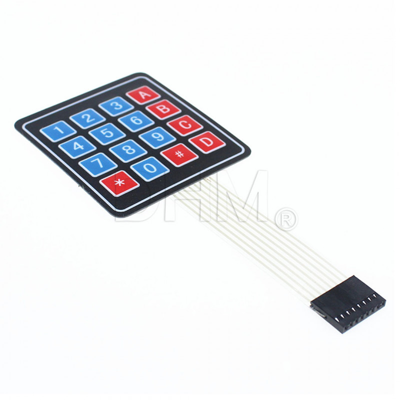 4x4 numeric keypad 16 keys keypad Arduino Raspberry Pi 3D print Modules Arduino 08020215 DHM