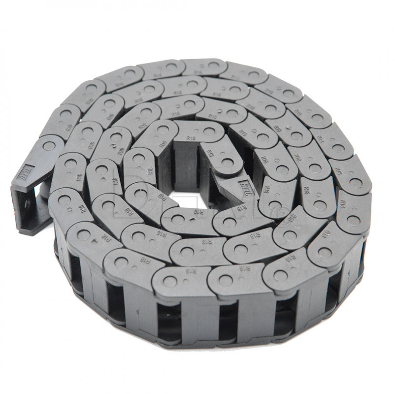 Energy chain Length 1 m - Internal dimensions 10x15 mm Rigid chains 12080103 DHM