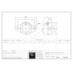 SHF35 Support en aluminium d'arbre de guidage 35 mm Supports pour arbre 01020209 DHM