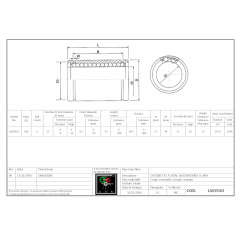 Rodamiento lineal LM35UU Bujes lineales cerrados 04050112 DHM