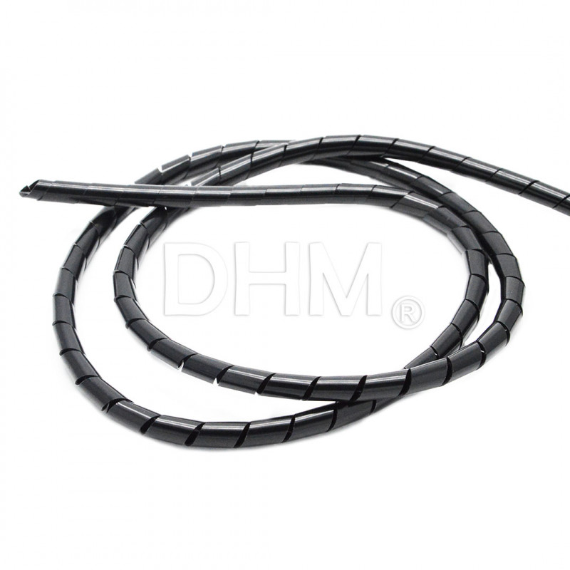 Polyethylen Flexible Spiralrohr Wire Wrap (for 1 meter) Ø6 mm black Spiralrohr 12080201 DHM