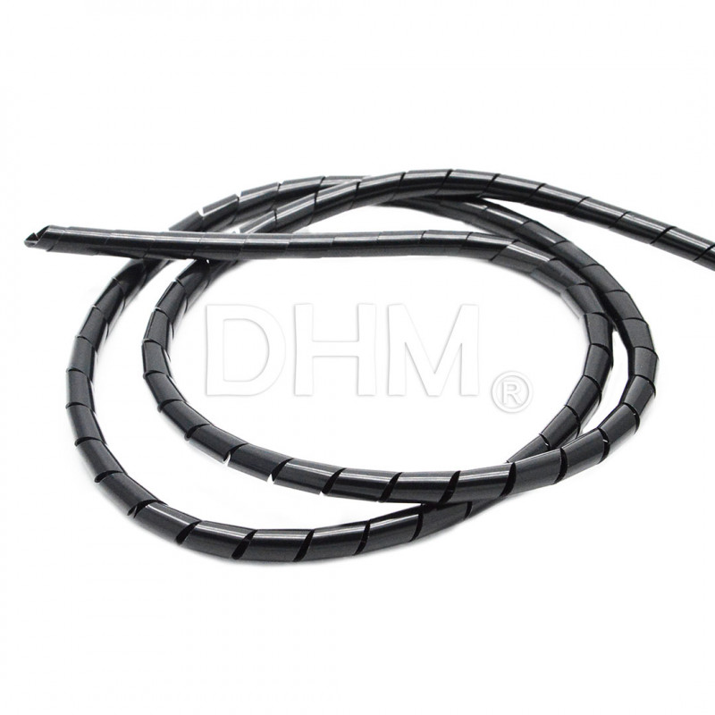 REV Ritter Spirale Cavi 2,5 M | Tubo Flessibile 25 Mm | Con Fascette E Basi Adesive