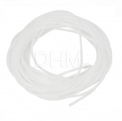 Polyethylene Flexible spiral tube Wire Wrap (for 1 meter) Ø8 mm transparent white Spiral tube 12080204 DHM
