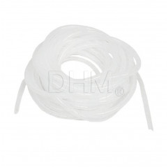 Polyethylen Flexible Spiralrohr Wire Wrap (for 1 meter) Ø10 mm transparent white Spiralrohr 12080206 DHM