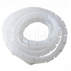 Polyethylen Flexible Spiralrohr Wire Wrap (for 1 meter) Ø20 mm transparent white Spiralrohr 12080212 DHM