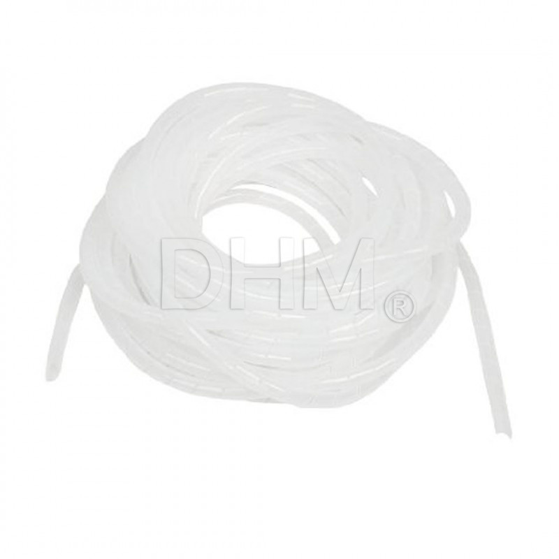 Gaine spirale de 10 mm blanc bobine Tube en spirale 12080218 DHM