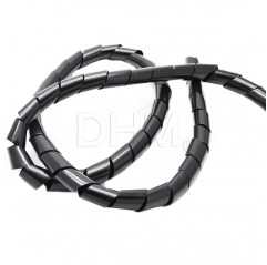 Polyethylene Flexible spiral tube Wire Wrap (for 1 roll about 6m) Ø12 mm black Spiral tube 12080219 DHM