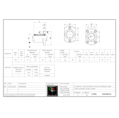 Cuscinetto lineare flangia ovale LMH16UU Flangia ovale04050604 DHM