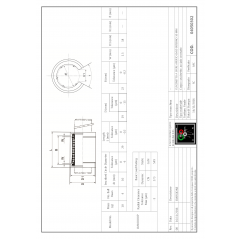 Linear bearing open standard LM10UUOP Linear bushings open 04050302 DHM