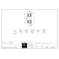 Rodamiento de bolas con brida F6003ZZ Rodamientos de bolas con brida 04020304 DHM