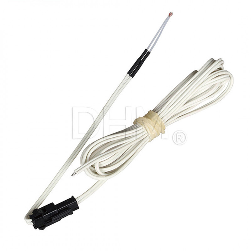 Wired thermistor 100kohm B3950 with connector Termopares 10050105 DHM