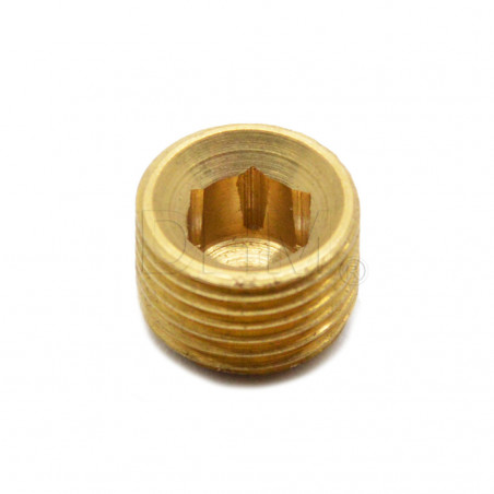 Messingstift M10 Höhe 7 mm Bohrung 3,00 mm Peek