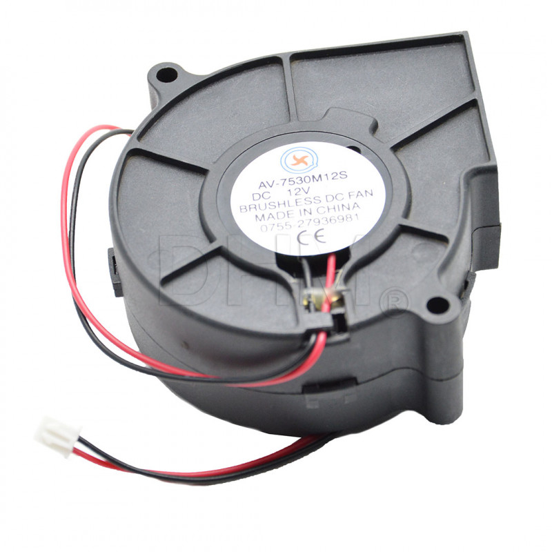 sourcing map Ventola di raffreddamento brushless DC12V DC12V 0.24A