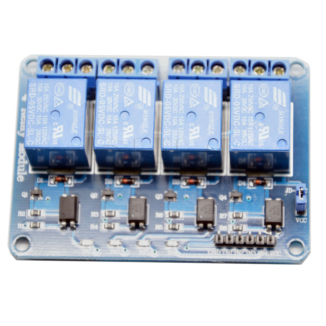 Sl35b04 4 Channel DC 12V Relay Module Ow Self-Locking
