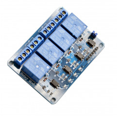 Módulo de relé 4 channels 5V DC - 250V AC model SRD-05VDC-SL-C Relé 09050203 DHM