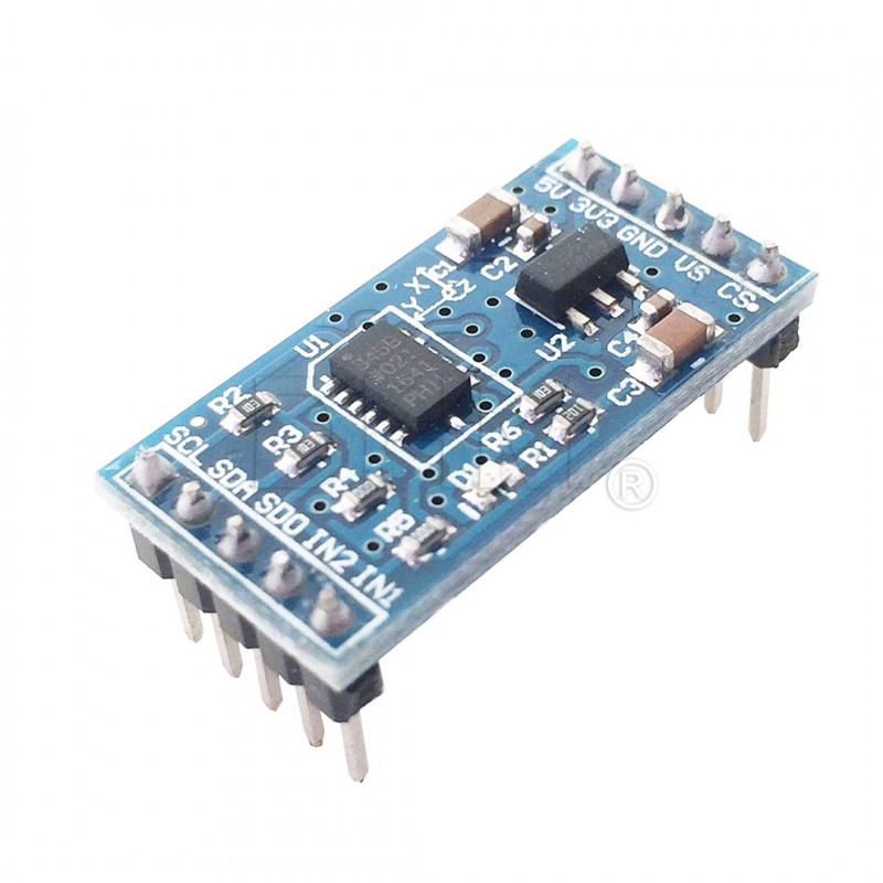 ADXL345 3-Achsen-Beschleunigungsmesser-Modul Schwerkraftbeschleunigung Arduino Robotics Arduino-Module 08020208 DHM