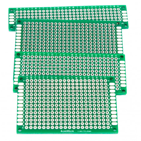 Juego de 4 piezas de bloques de vidrio FR-4 de doble cara para PCB de Arduino