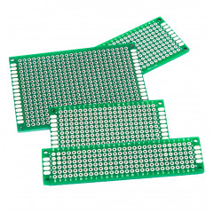 Set 4 pezzi basetta millefori vetronite FR-4 doppia faccia PCB Arduino Moduli Arduino08020219 DHM