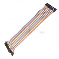 40 cavetti Dupont femmina femmina 20 cm ponticelli cavi flessibili jumper separabili Arduino Cavi Dupont12040102 DHM